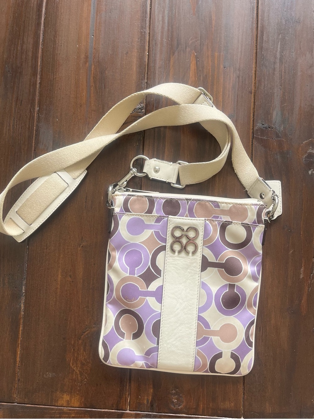 Vintage Coach Women’s Crossbody Bag - Julia Scarf Print